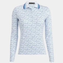 Polos-G/FORE Aye Poppy Tech Jersey Long Sleeve Polo