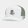 Hats-G/FORE Camo Skull & Tees Interlock Knit Tall Trucker Hat