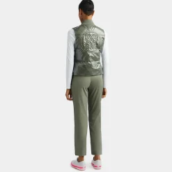 Outerwear-G/FORE Circle G's Coated Nylon Quilted Puffer Vest