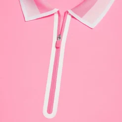 Polos-G/FORE Colour Block Collar Silky Tech Nylon Long Sleeve Zip Polo