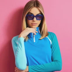 Mid Layers-G/FORE Colour Block Silky Tech Quarter Zip Pullover