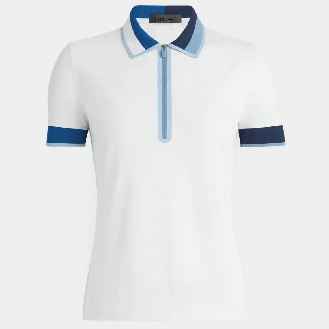 Polos-G/FORE Contrast Quarter Zip Tech Pique Polo