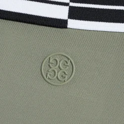 Polos & Shirts-G/FORE Contrast Striped Collar Tech Jersey Banded Sleeve Polo