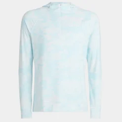 Mid Layers-G/FORE Exploded Icon Camo Hooded Luxe Quarter Zip Mid Layer