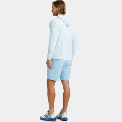 Mid Layers-G/FORE Exploded Icon Camo Hooded Luxe Quarter Zip Mid Layer