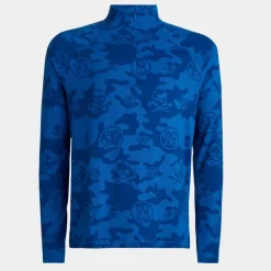 Mid Layers-G/FORE Exploded Icon Camo Luxe Quarter Zip Mid Layer