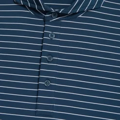Polos & Shirts-G/FORE Feeder Stripe Tech Jersey Modern Spread Collar Polo