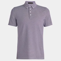 Polos & Shirts-G/FORE Feeder Stripe Tech Jersey Button Down Collar Polo
