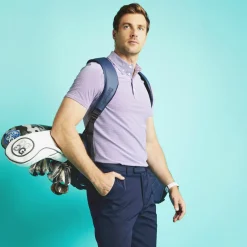 Polos & Shirts-G/FORE Feeder Stripe Tech Jersey Button Down Collar Polo