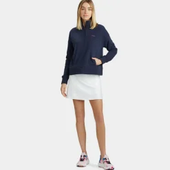 Mid Layers-G/FORE I Hate Golf French Terry Quarter Zip Boxy Pullover