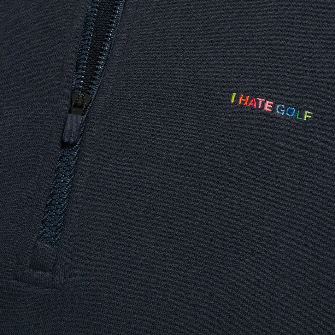 Mid Layers-G/FORE I Hate Golf French Terry Quarter Zip Boxy Pullover