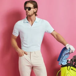 Polos & Shirts-G/FORE Johnny Collar Tech Pique Banded Sleeve Polo