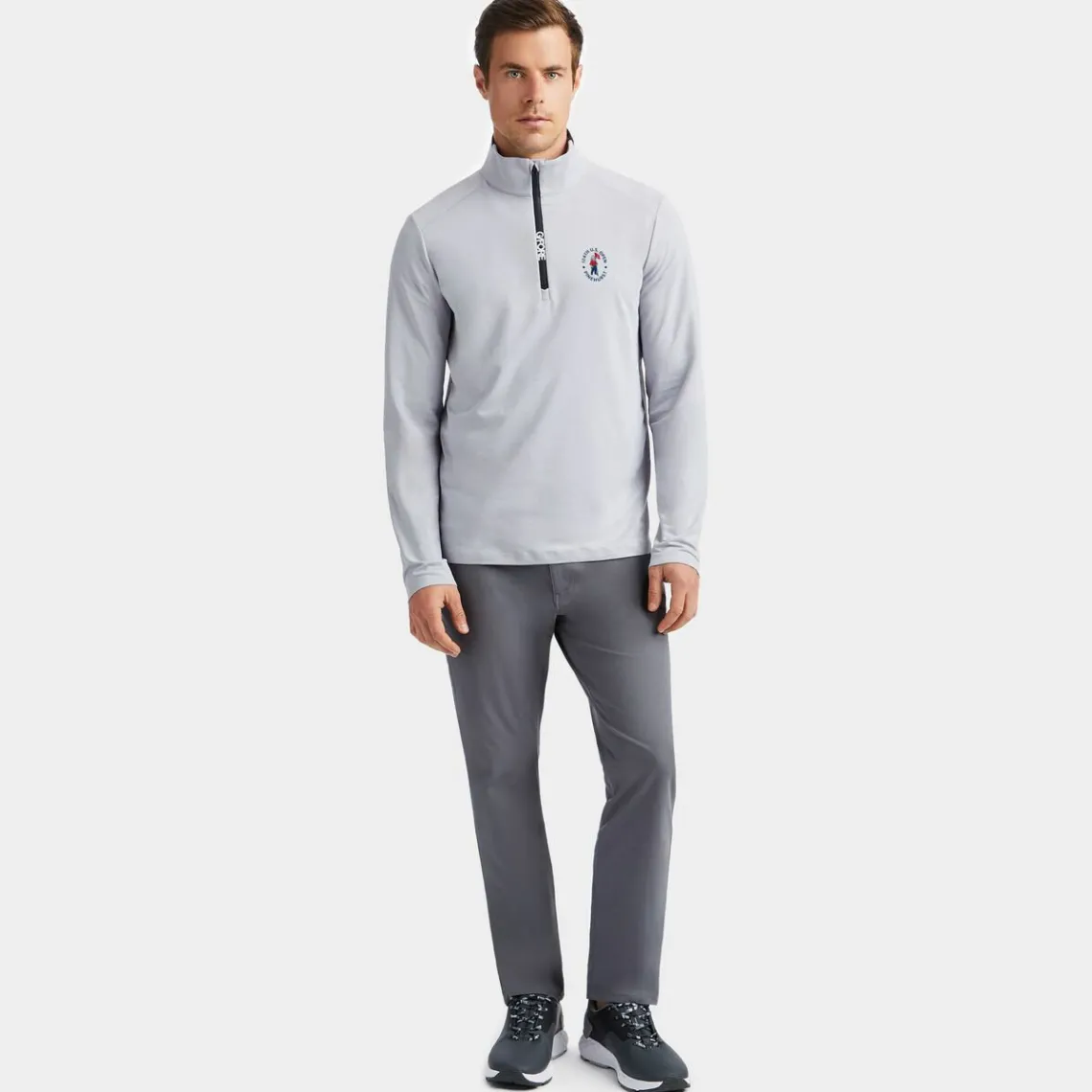 Mid Layers-G/FORE Limited Edition 2024 U.S. Open Brushed Back Tech Quarter Zip Pullover