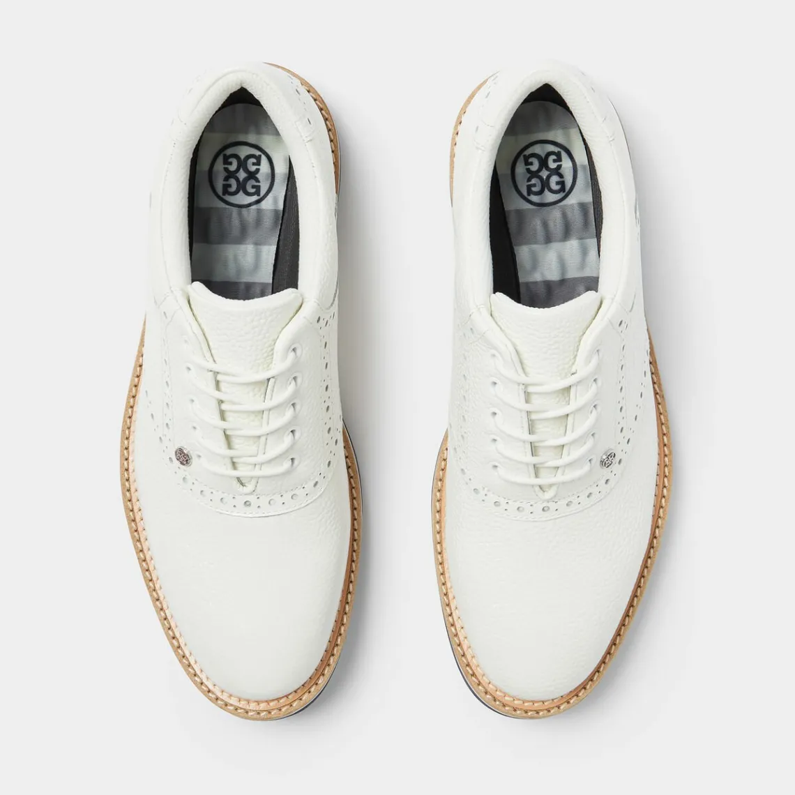 Gallivanter-G/FORE Men's Gallivanter Pebble Leather Saddle Golf Shoe