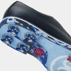 Golf Shoes-G/FORE Men's G/Lock Gallivanter Pebble Leather Camo Golf Shoe