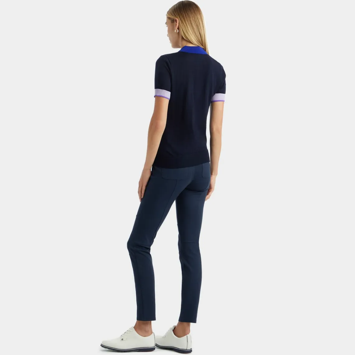 Sweaters-G/FORE Merino Wool Layered Short Sleeve Sweater Polo