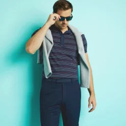 Polos & Shirts-G/FORE Multi Stripe Tech Jersey Modern Spread Collar Polo