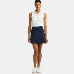 Polos-G/FORE Offset Stripe Tech Pique Sleeveless Polo