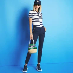 Polos-G/FORE Offset Stripe Tech Pique Polo