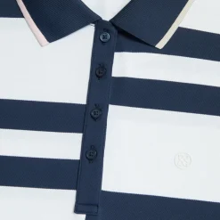 Polos-G/FORE Offset Stripe Tech Pique Polo
