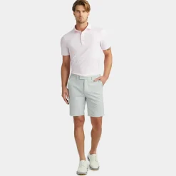 Polos & Shirts-G/FORE Rib Gusset Melange Ice Nylon Spread Collar Polo