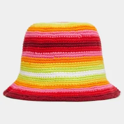 Hats-G/FORE Striped Circle G's Crochet Bucket Hat