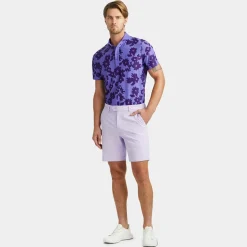 Polos & Shirts-G/FORE Tonal Floral Tech Pique Modern Spread Collar Polo