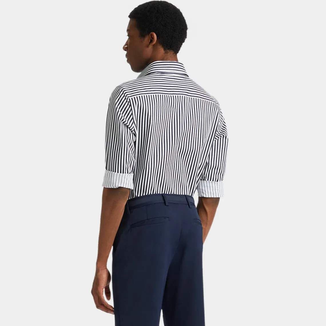 Polos & Shirts-G/FORE Vertical Stripe Stretch Ice Woven Modern Spread Collar Shirt
