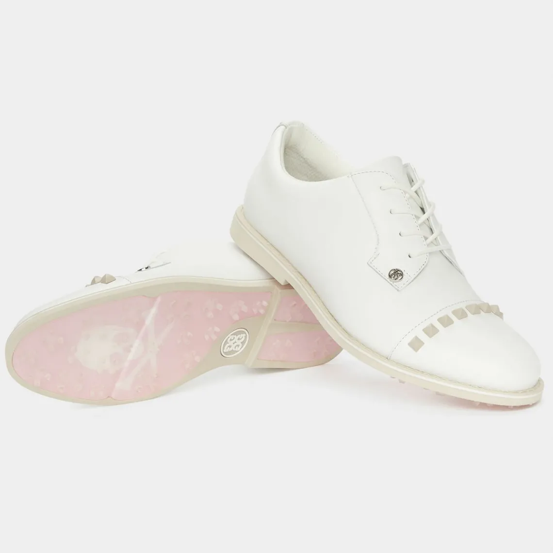 Gallivanter-G/FORE Women's Gallivanter Pebble Leather Stud Cap Toe Golf Shoe
