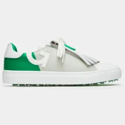 Golf Shoes-G/FORE Women's Limited Edition Durf Leather Kiltie Two Tone Golf Shoe