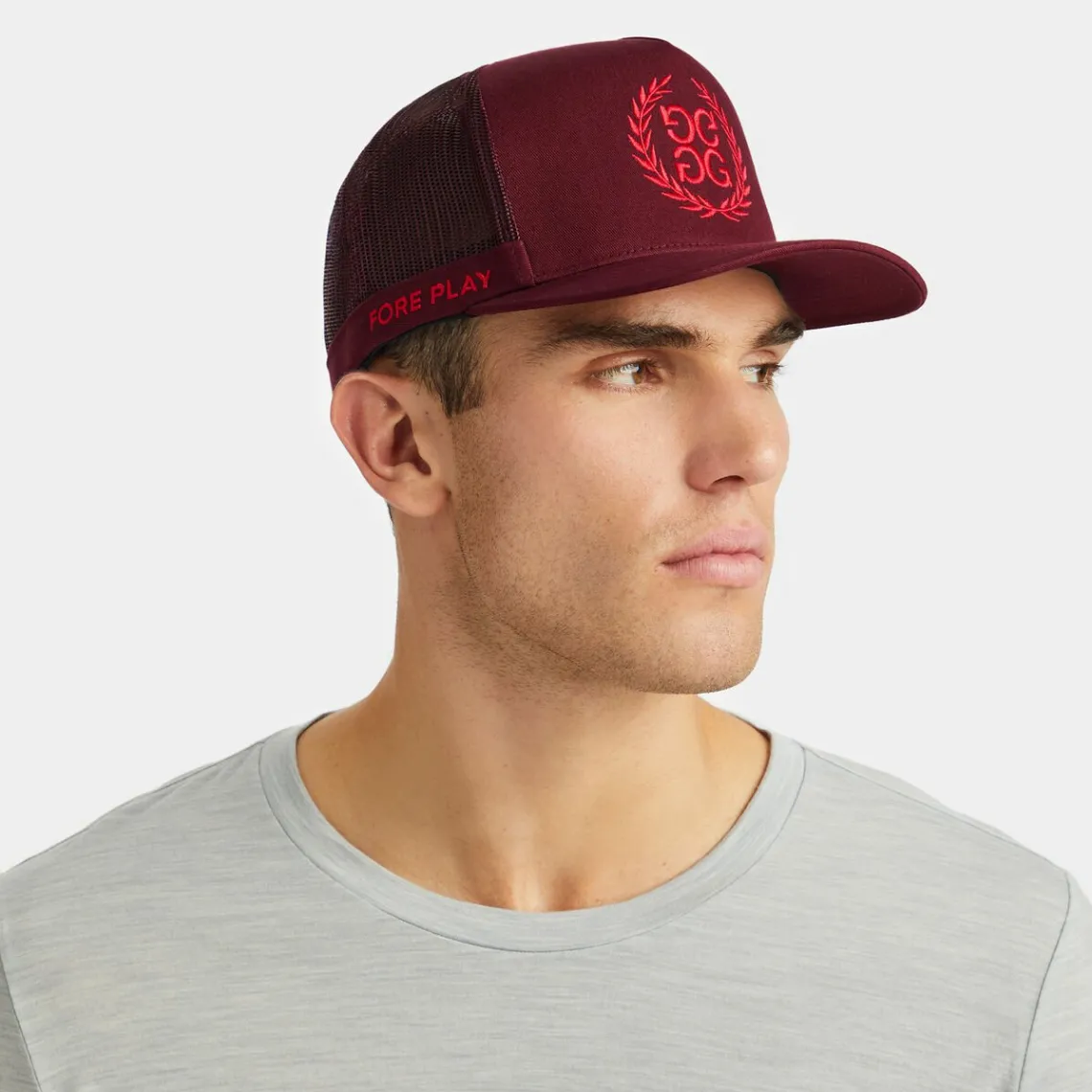 Hats-G/FORE Wreath Cotton Twill Tall Trucker Hat